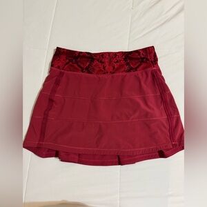 lululemon athletica Red Skirt